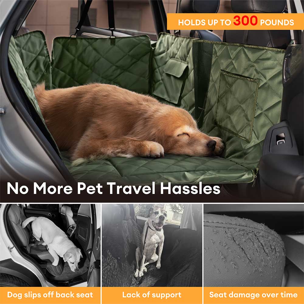 Extensor de assento traseiro para cachorro com cobertura total extra grande para quarto móvel - ideal para viagens e acampamento