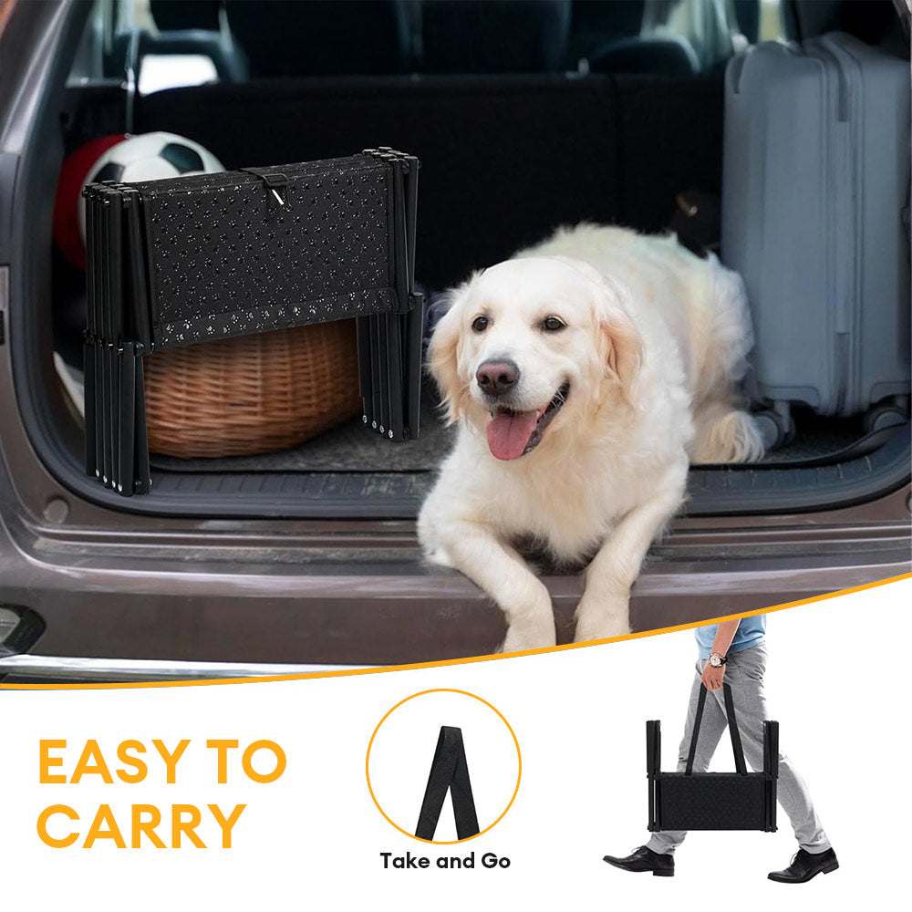 Travel Portable Foldable 4-Steps Non-Slip Dog Car Stair