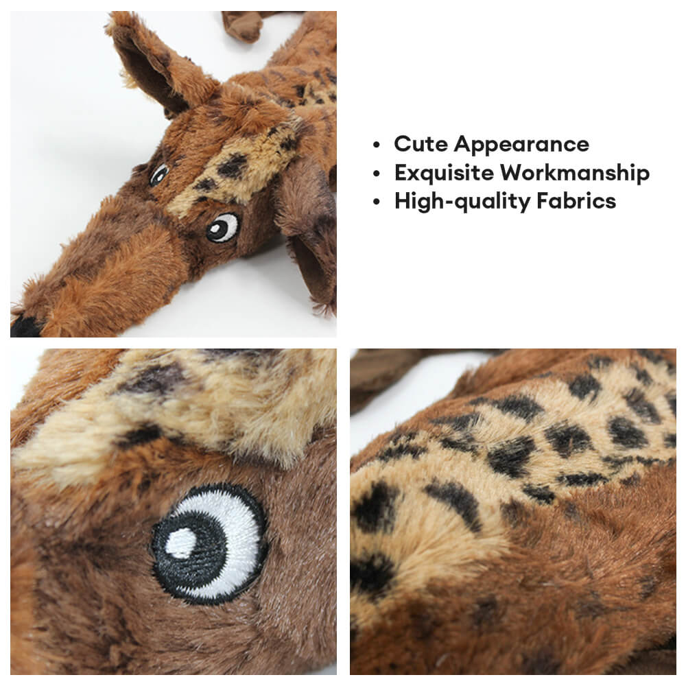 Plush Animal Interactive Squeaky Durable Chew Dog Toy