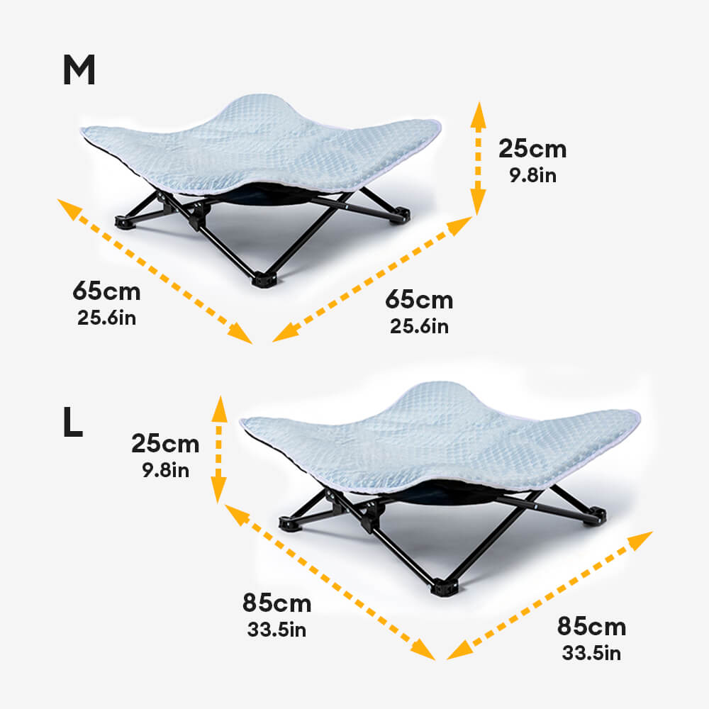 Cooling Breathable Portable Foldable Elevated Dog Bed