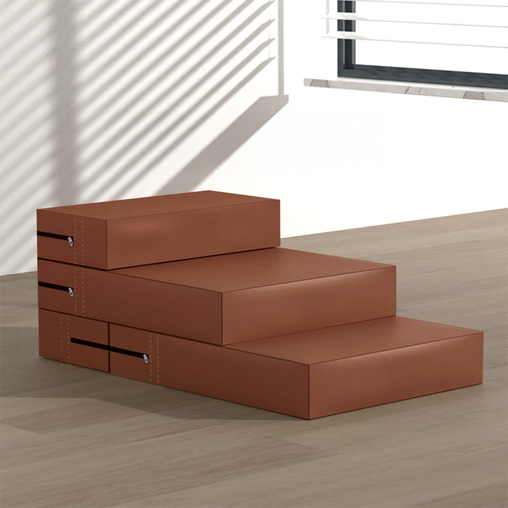 Waterproof Washable PU Leather Modular Multi-Level Pet Stairs