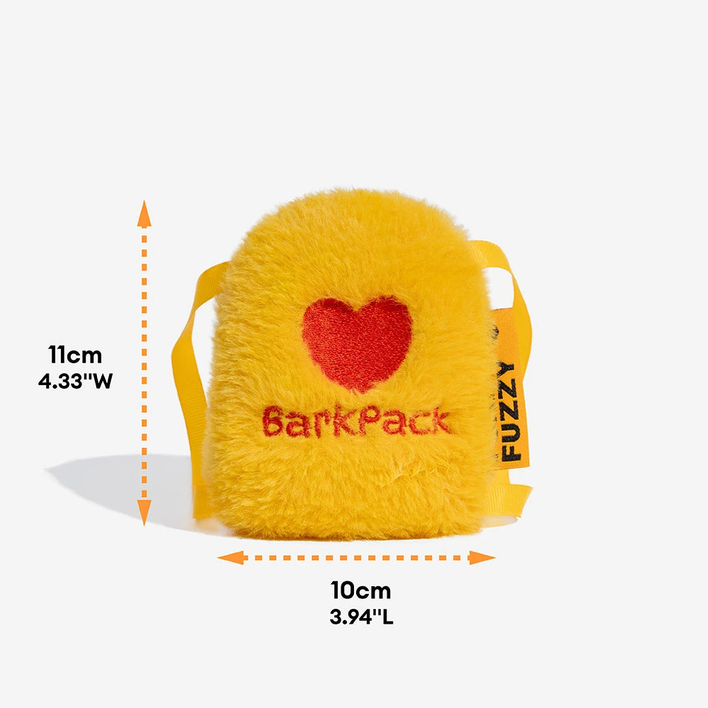 FUNNYFUZZY Schoolbag Plush Squeaky Dog Toy – BarkPack