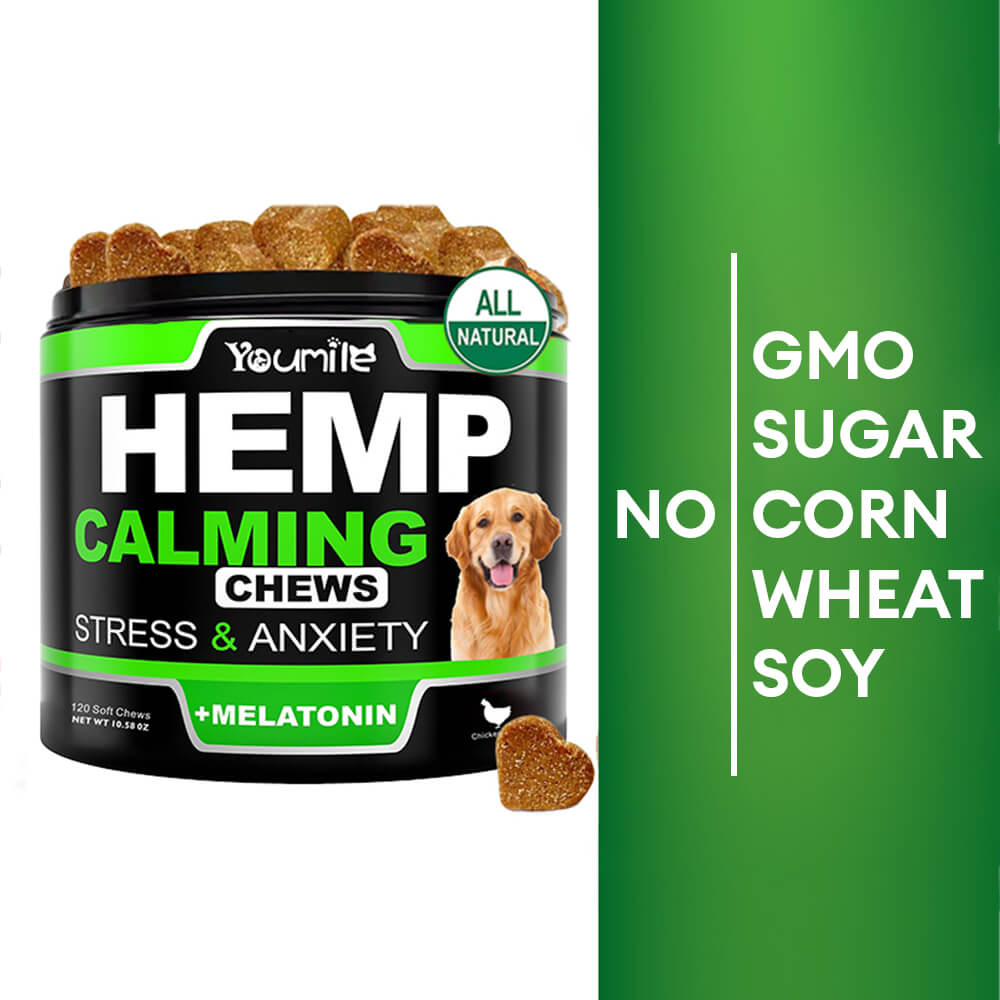 Calming Soft Chews for Dogs - Reduces Anxiety, Storms and Separation Stressand