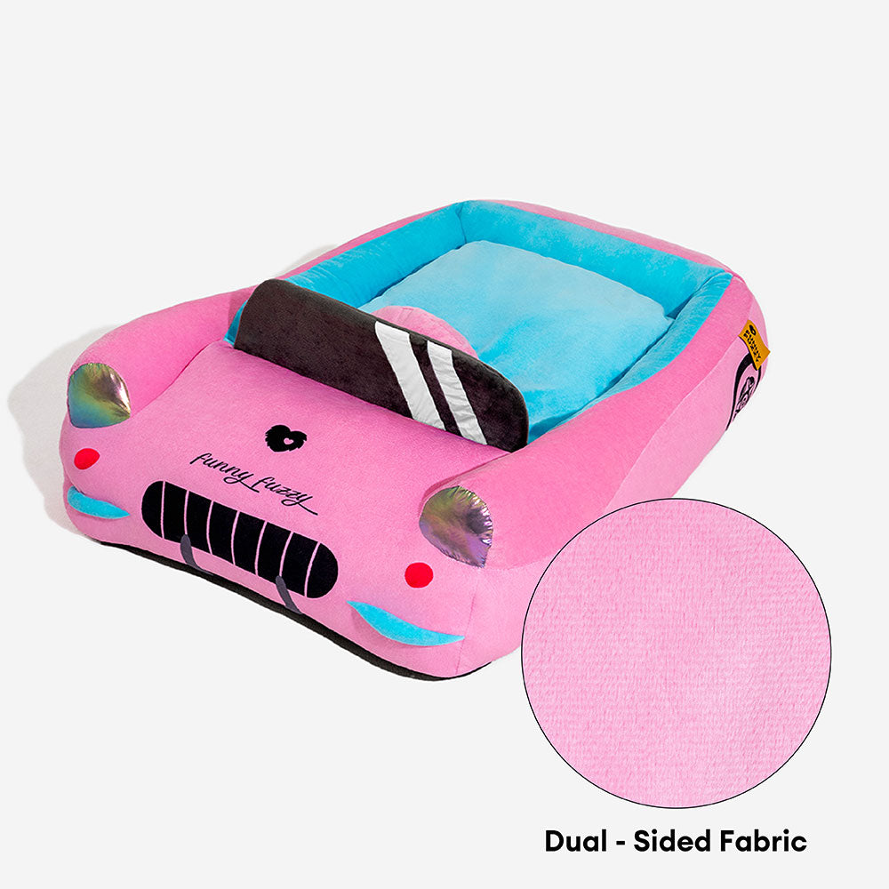 Classic Convertible Race Car Bolster Pet Bed - Fast&Fur