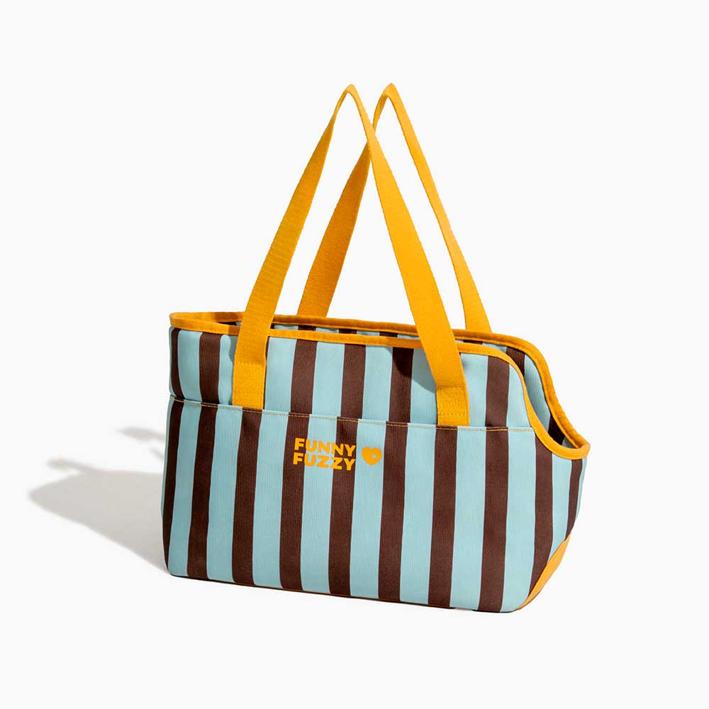 Stripe Eco-friendly Waterproof Breathable Mesh Safe Pet Carrier - CityBreeze