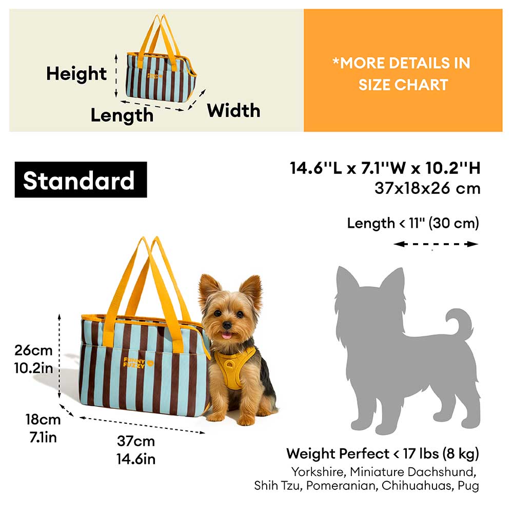Stripe Eco-friendly Waterproof Breathable Mesh Safe Pet Carrier - CityBreeze