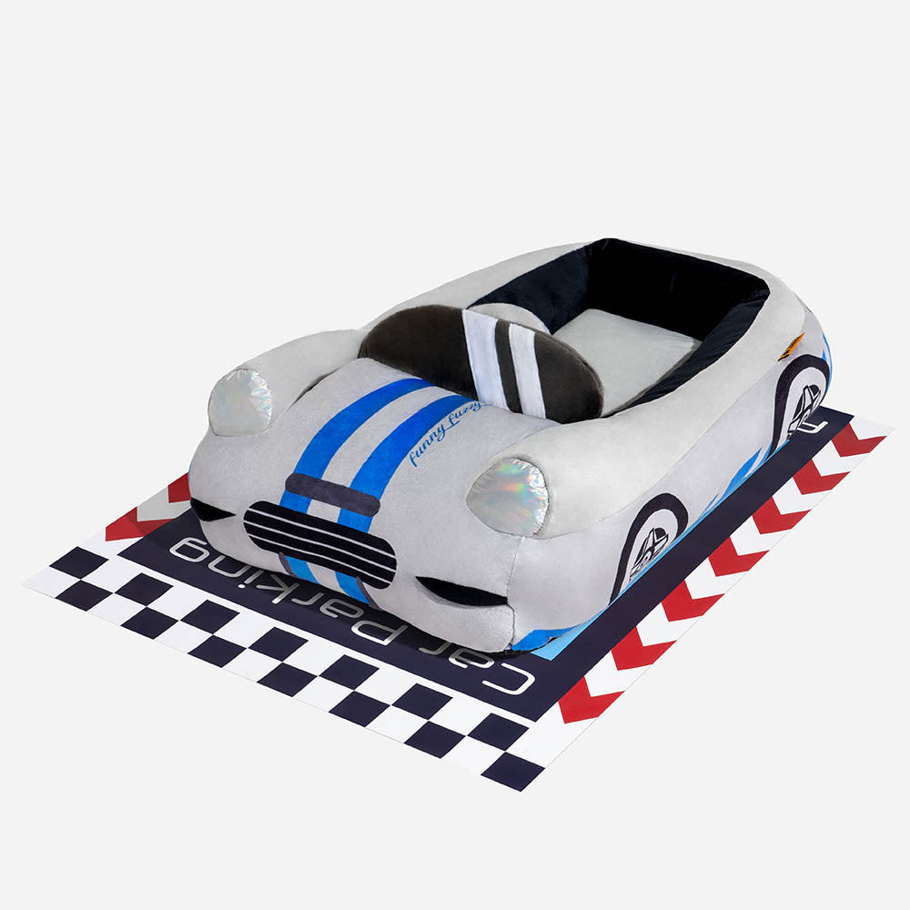Classic Convertible Race Car Bolster Pet Bed - Fast&Fur