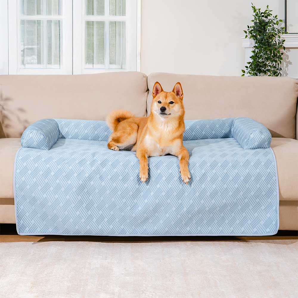 Cooling Non-Slip Bolster Dog Mat Couch Cover – Chill Guard