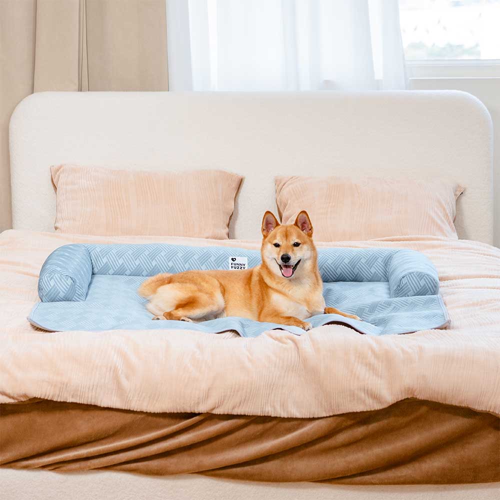 Cooling Non-Slip Bolster Dog Mat Couch Cover – Chill Guard
