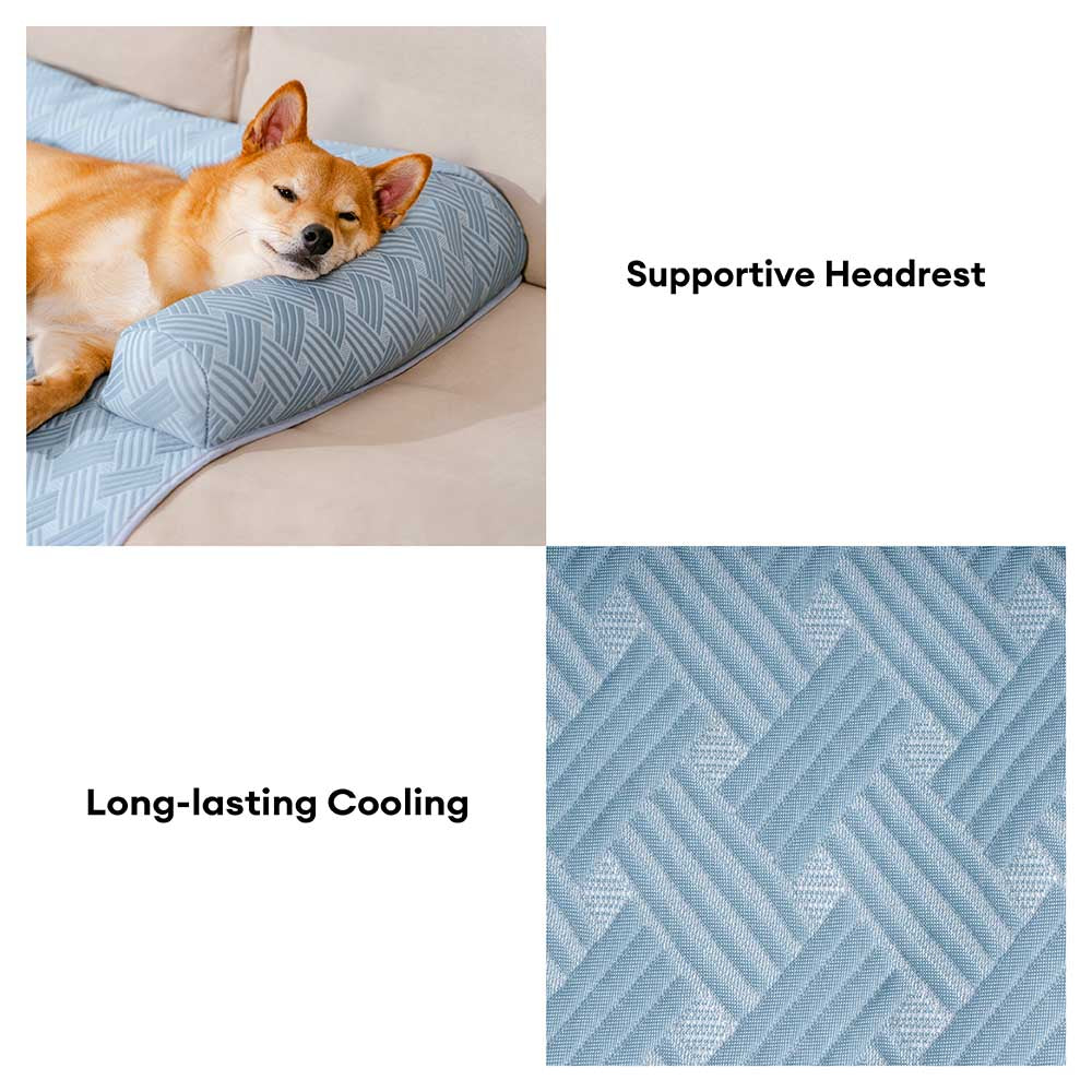 Cooling Non-Slip Bolster Dog Mat Couch Cover – Chill Guard