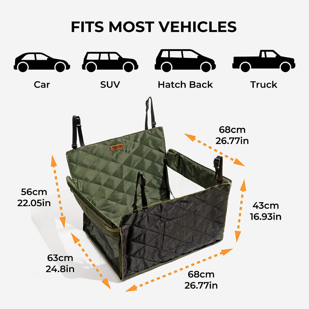 Extensor de asiento trasero para perros impermeables de viaje extra estable
