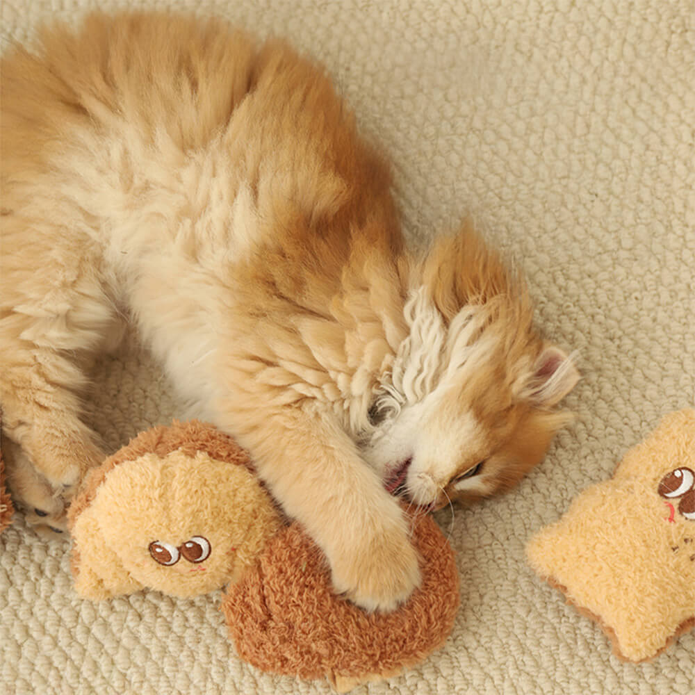 Baked Treats Plush Interactive Playful Cat Toy Set