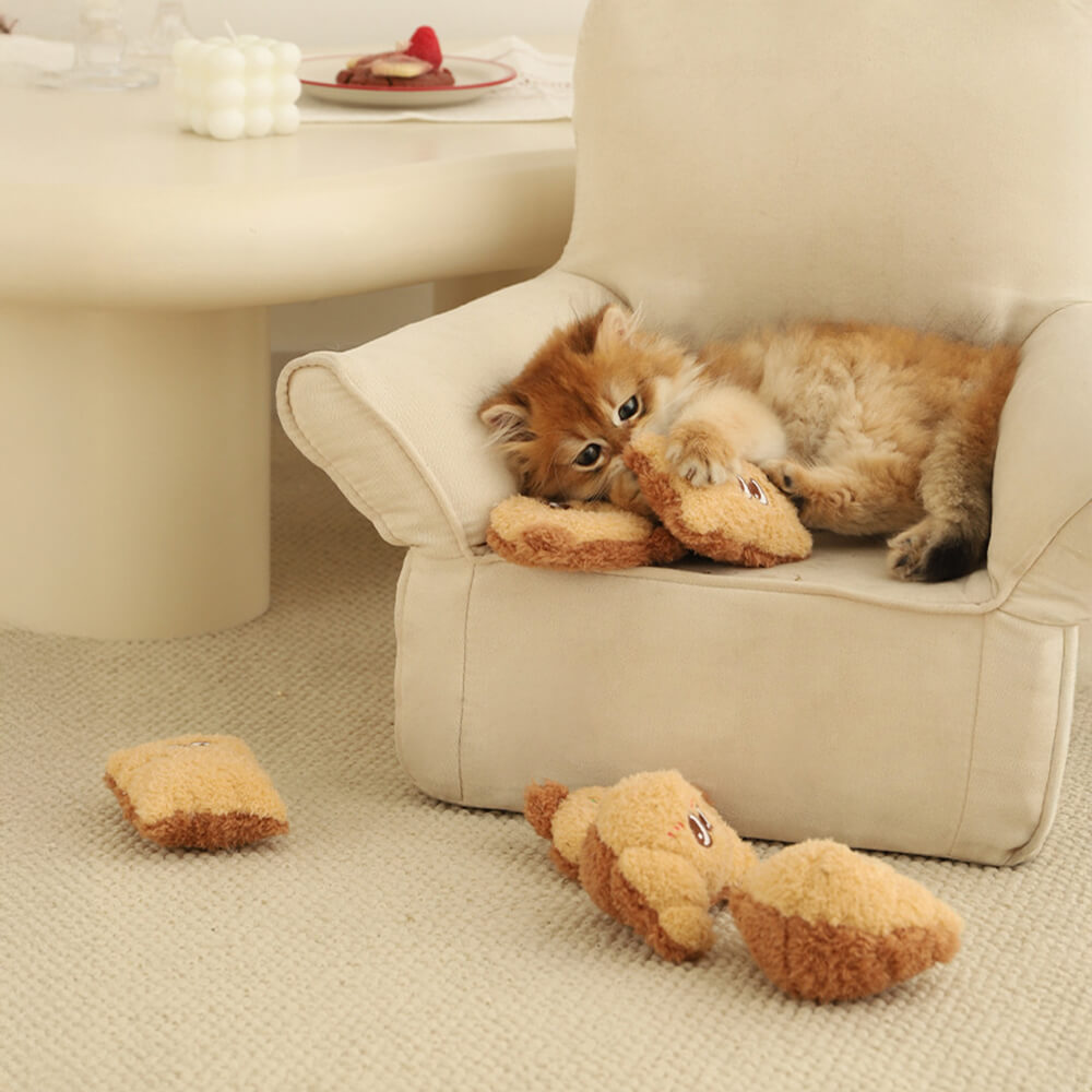 Baked Treats Plush Interactive Playful Cat Toy Set