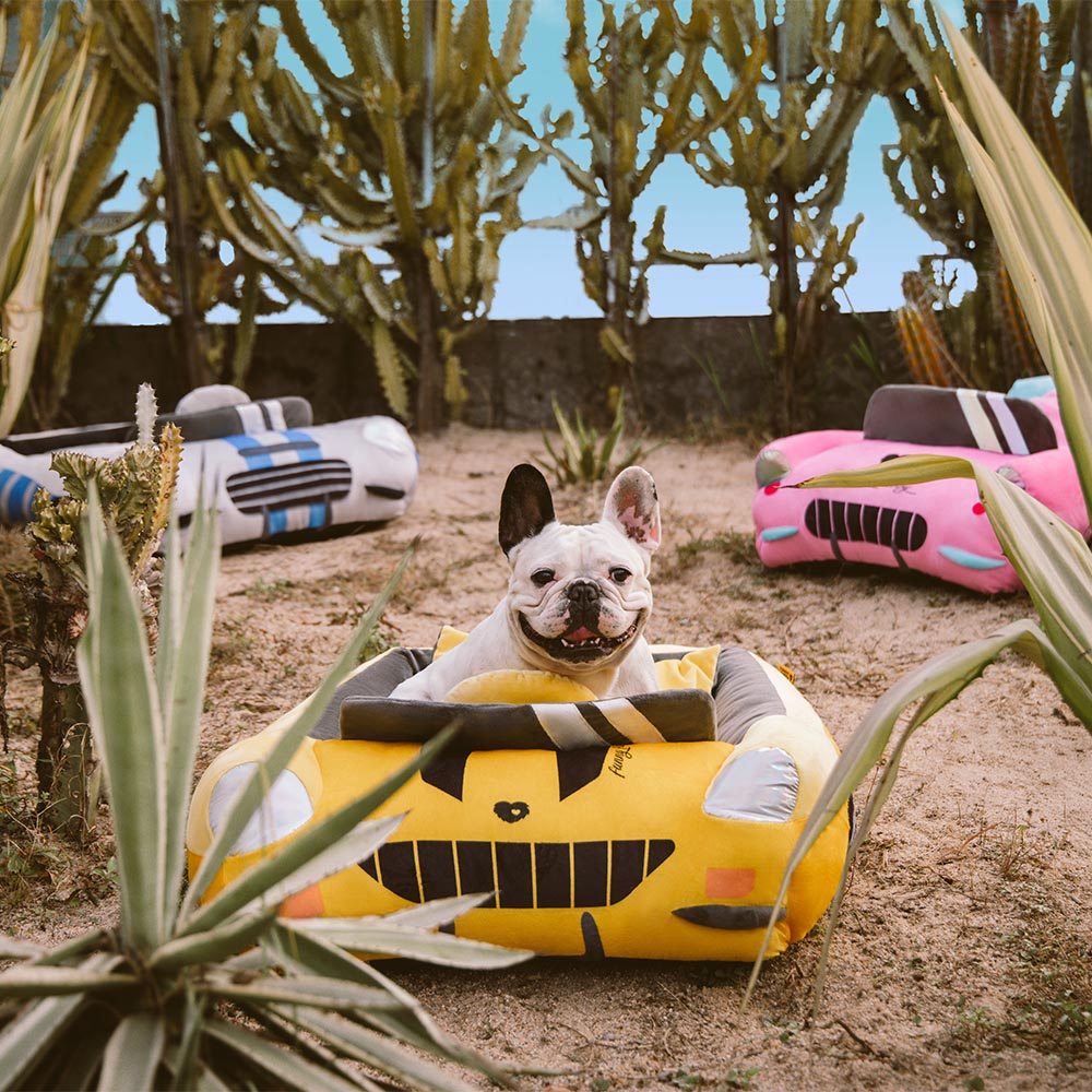 Classic Convertible Race Car Bolster Pet Bed - Fast&Fur