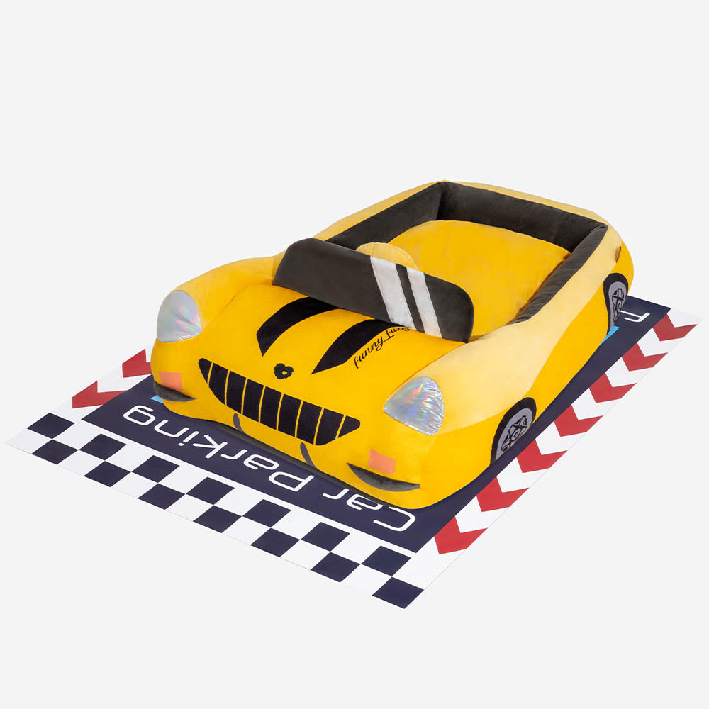Classic Convertible Race Car Bolster Pet Bed - Fast&Fur