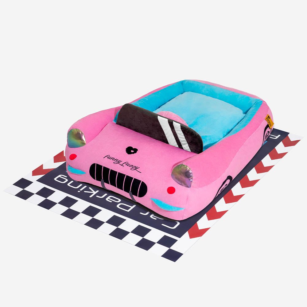 Classic Convertible Race Car Bolster Pet Bed - Fast&Fur