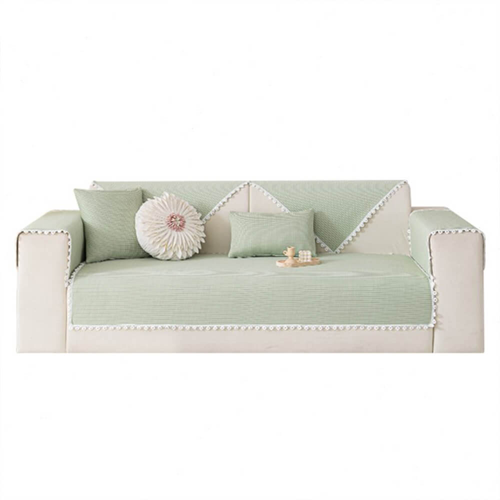 Cooling Pad Design with Delicate Lace Trim and Icy Touch Couch Cover