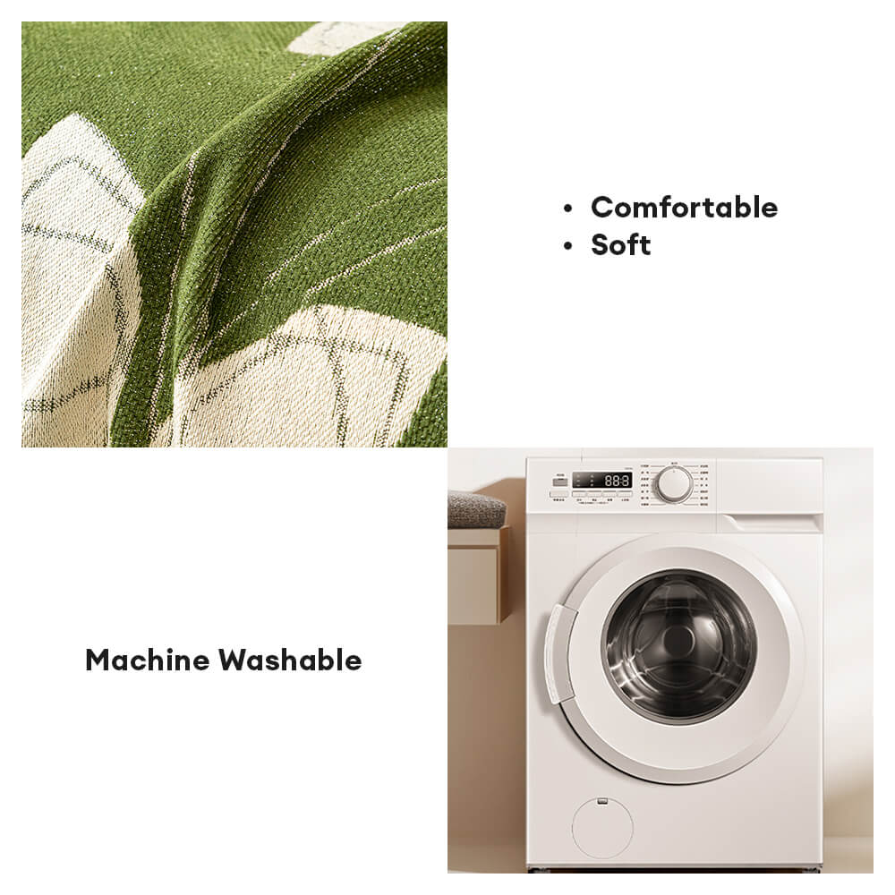 Elegant Reversible Chenille Patterned Throw Couch Cover