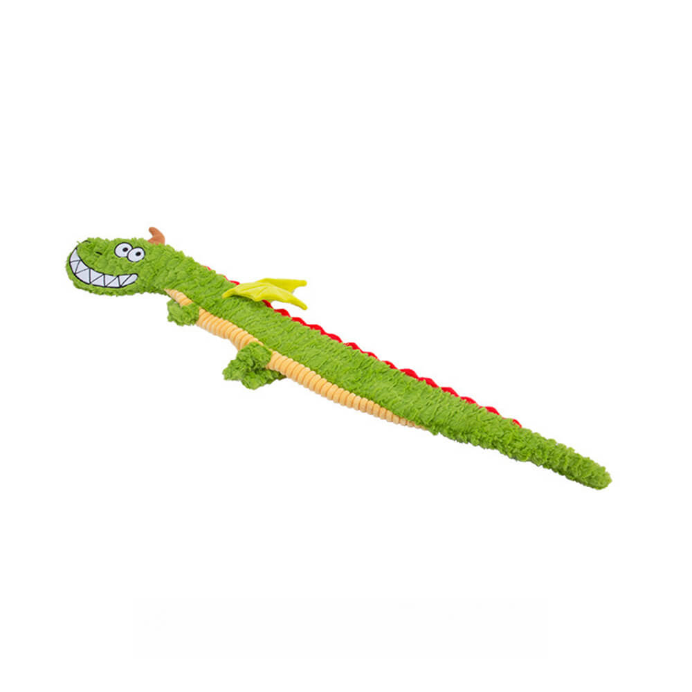 Interactive Crinkle Dragon Tug Toy for Dogs – Squeaky Chew & Pull Dog Toy