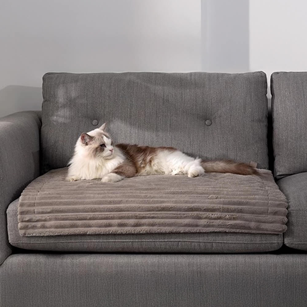 Striped Water-Resistant All-Season Warm Pet Blanket for Multi-Use