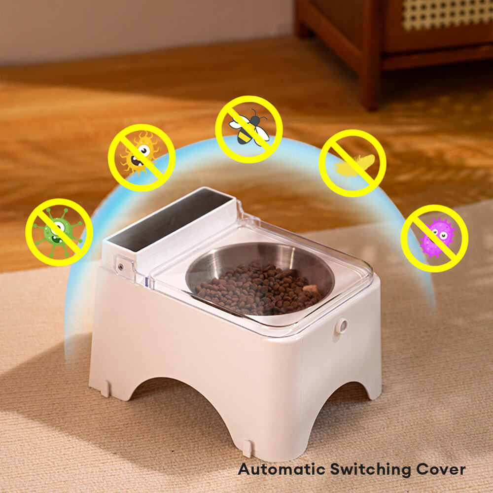 Touch-Free Induction Dustproof Neck Guard Pet Feeder