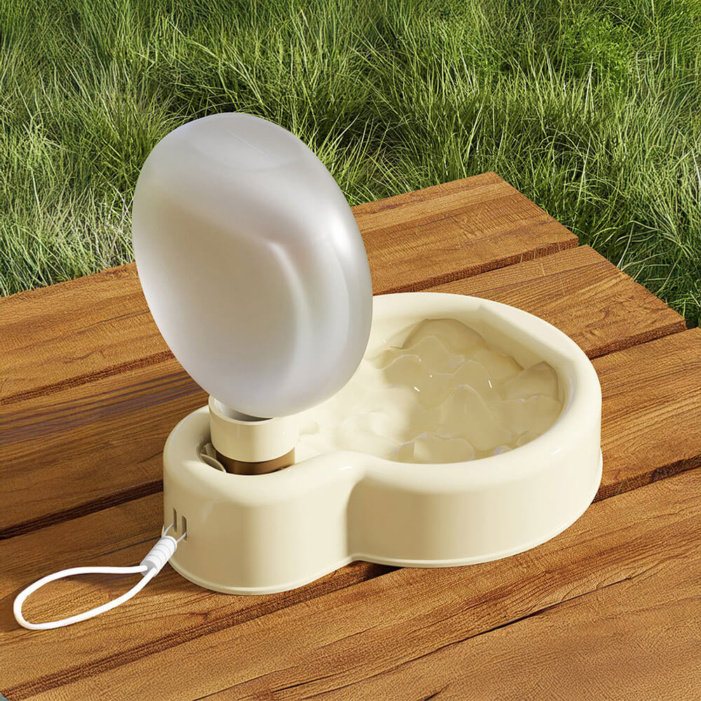 Portable Leak Proof Outdoor Folding Pet Water Bowl Dispenser