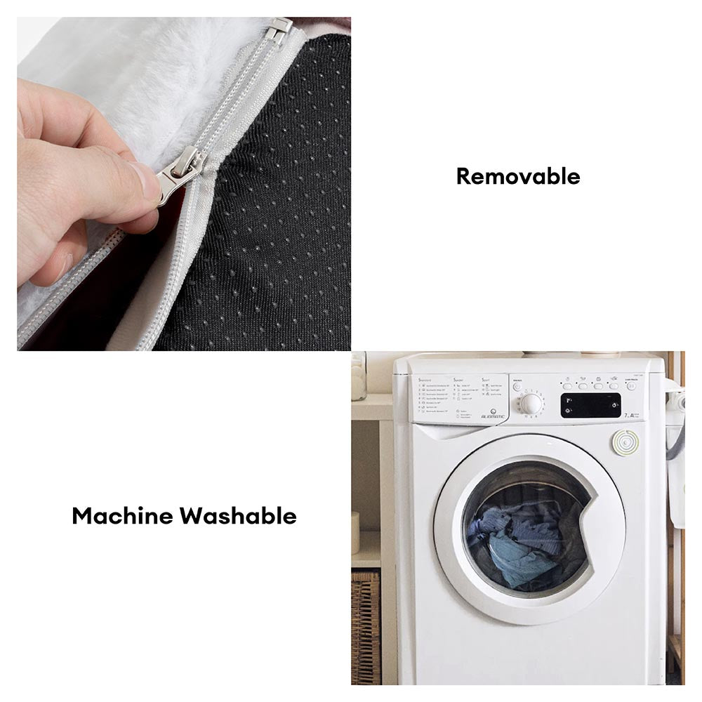 Cama de perros ortopédico festivo de la casa de nieve - Calidez de Navidad