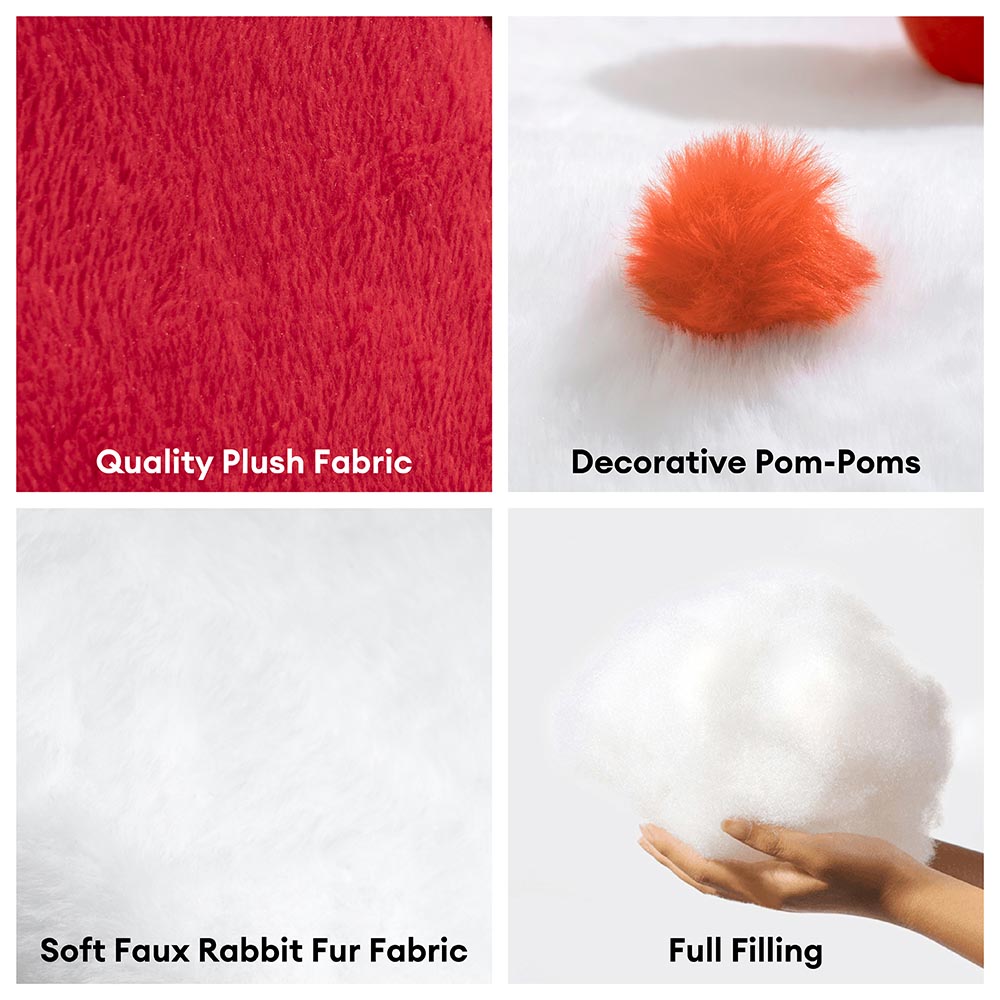 Cama de perros ortopédico festivo de la casa de nieve - Calidez de Navidad