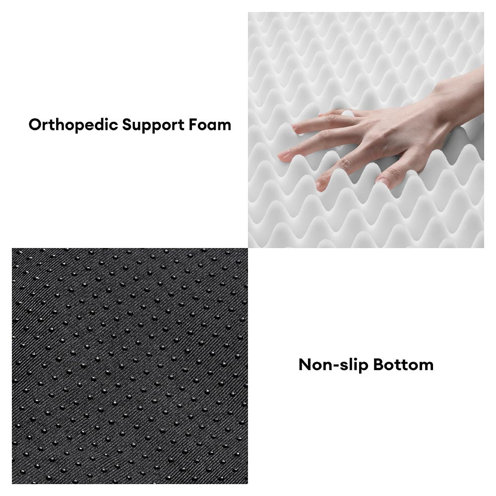 Cama de perros ortopédico festivo de la casa de nieve - Calidez de Navidad