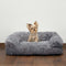 Canapé-lit moelleux en peluche épais et confortable pour animaux de compagnie, lit apaisant pour chien et chat