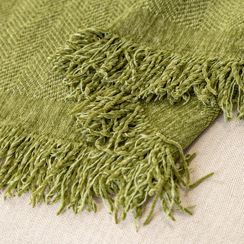 Cobertura completa Herringbone Chenille Sofá Protección de la cubierta del sofá resistente al desgaste