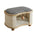 All-Season Modern 2-in-1 Enclosed Wooden Cat House Stool