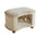 All-Season Modern 2-in-1 Enclosed Wooden Cat House Stool