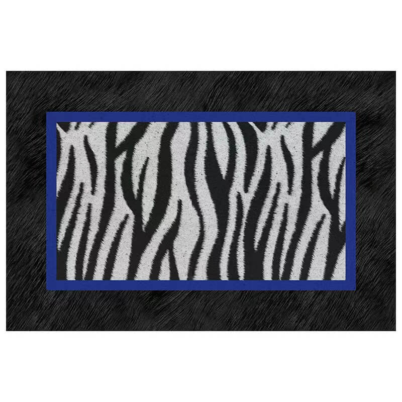 Animal Print Anti-Stain Non-Slip Front Door Mat for Muddy Dog Paws