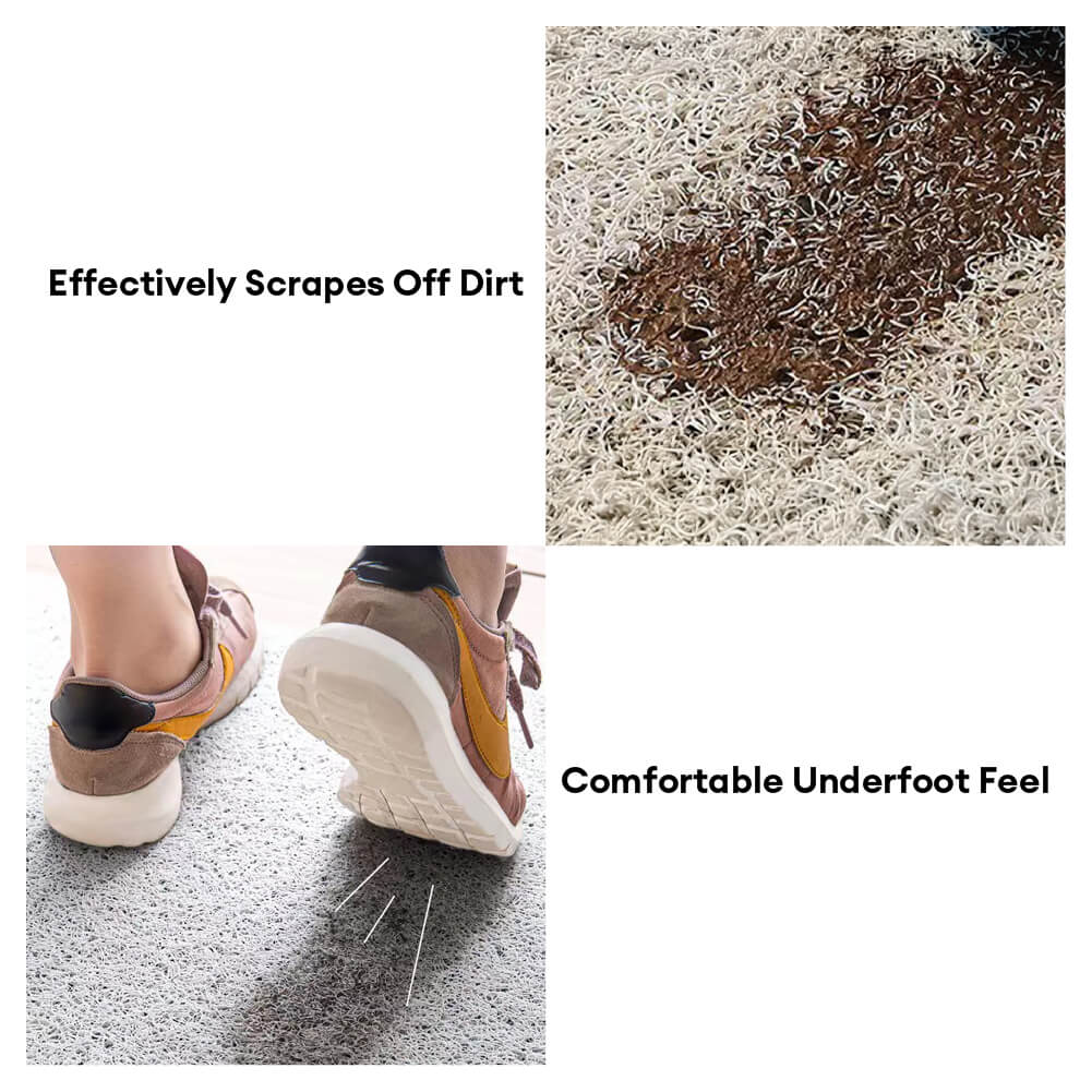 Animal Print Anti-Stain Non-Slip Front Door Mat for Muddy Dog Paws