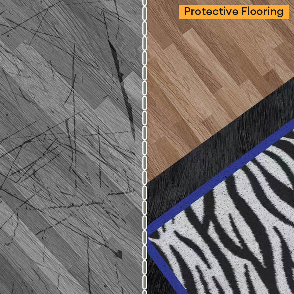 Animal Print Anti-Stain Non-Slip Front Door Mat for Muddy Dog Paws