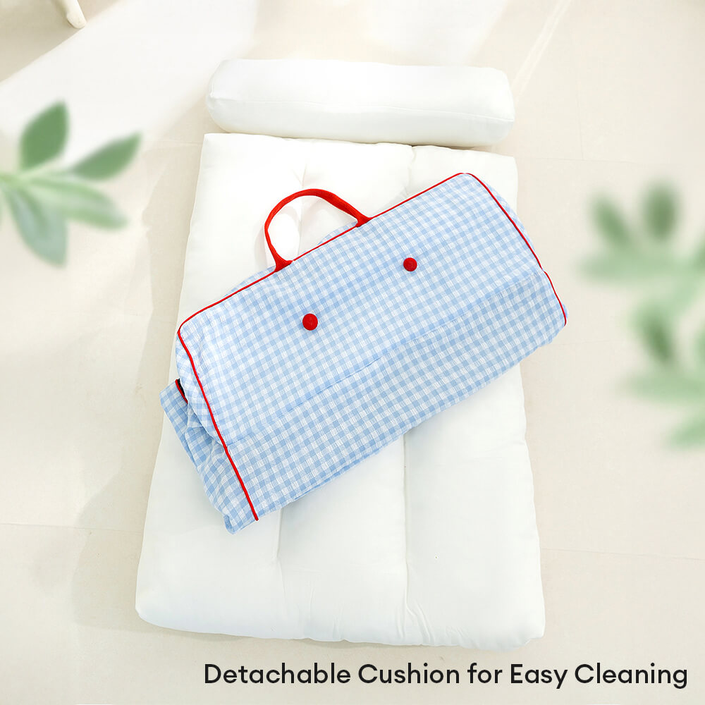 Checkerboard Breathable Scratch-resistant Spine Protection Dog Bed