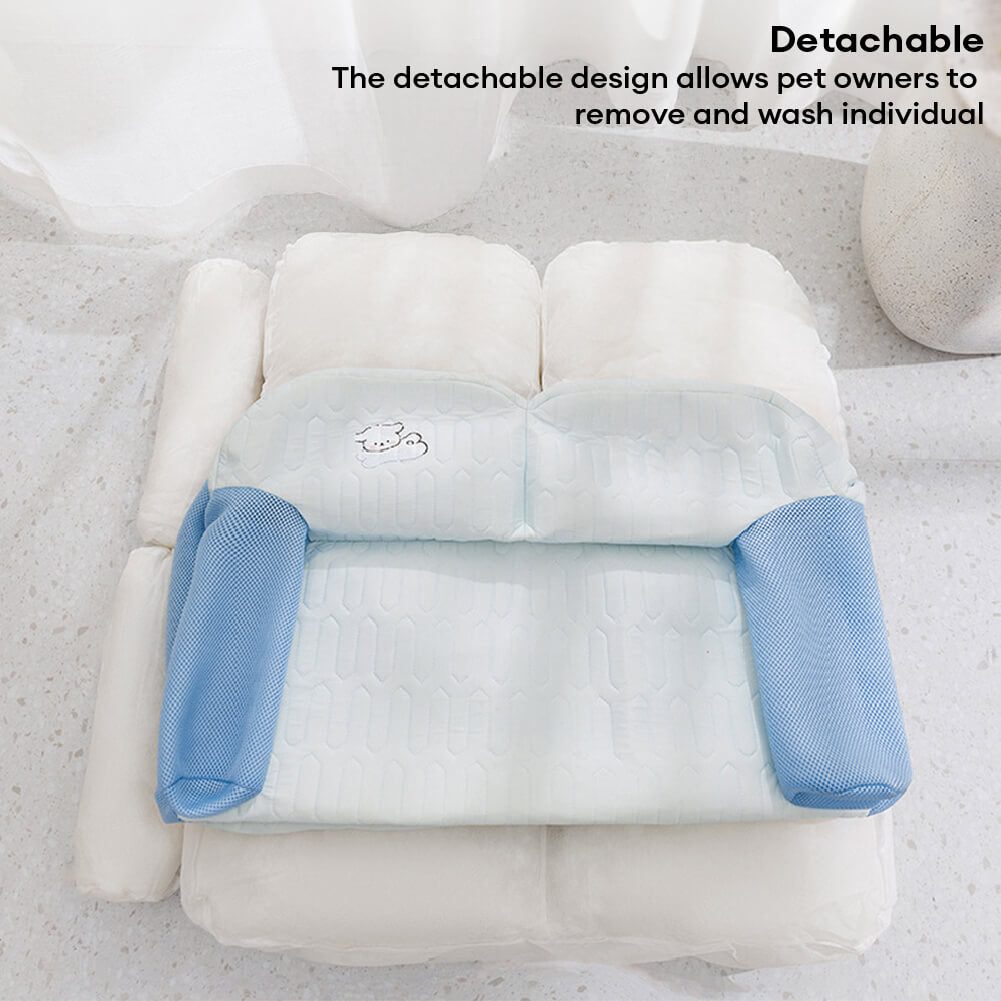 Cooling Breathable Latex Fabric Comfortable Neck Support Dog Sofa Bed