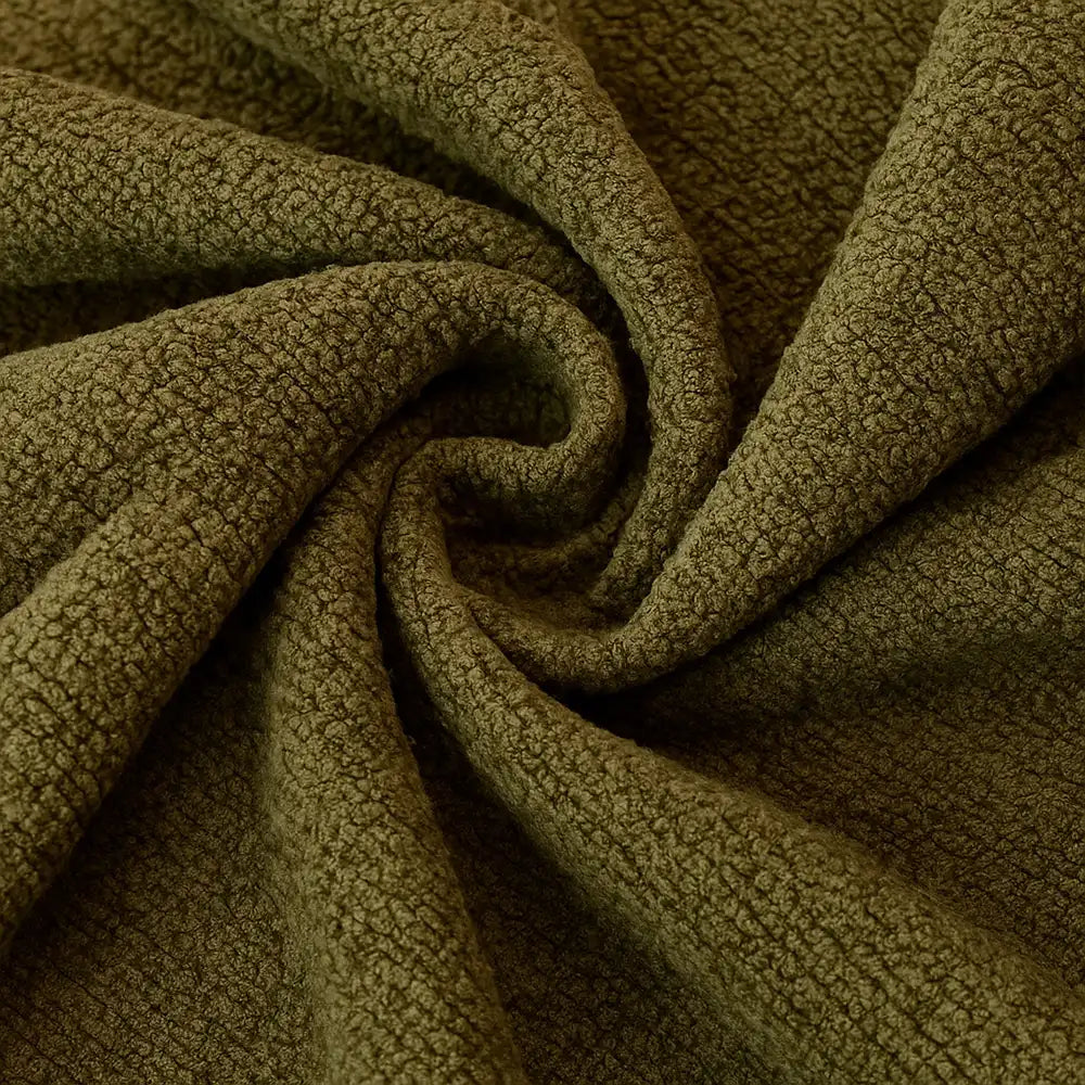 Elegant Soft Chenille Non-Slip Couch Cover with Ruffled Skirt