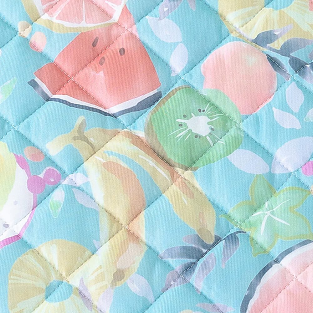Fruit Print Cooling Ice Silk Dog & Cat Mat with Pillow