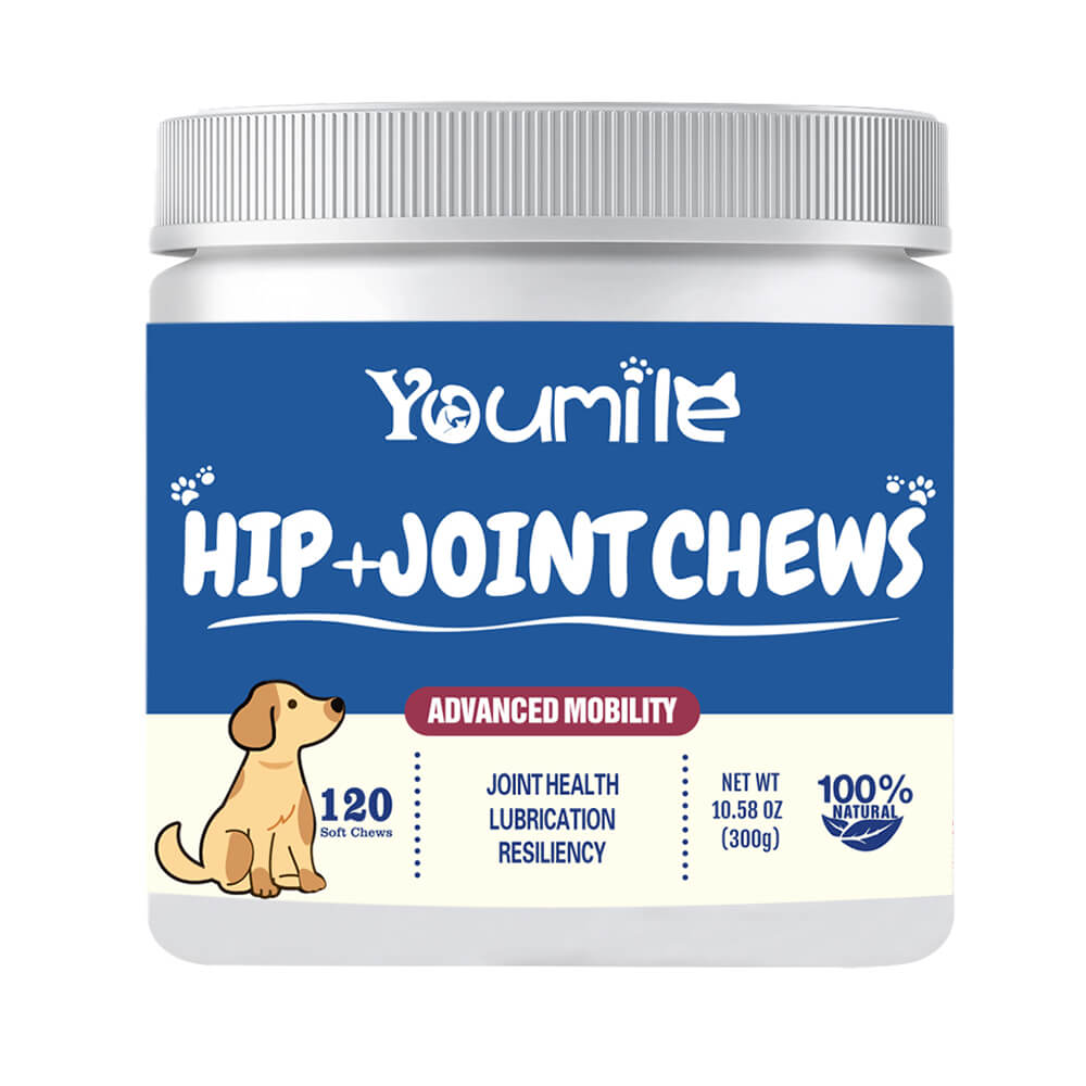 Hip & Joint Dog Supplement Chews for Pain Relief and Inflammation Support - 120 Count