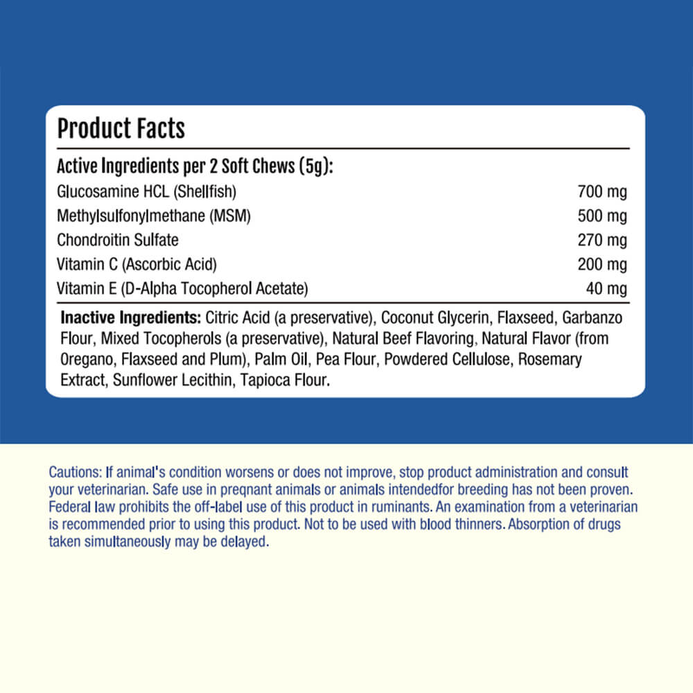 Hip & Joint Dog Supplement Chews for Pain Relief and Inflammation Support - 120 Count