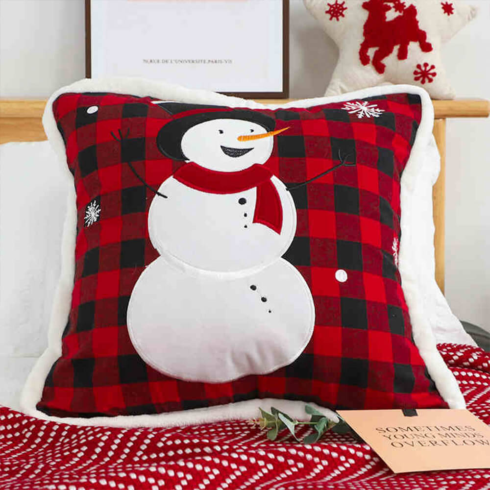 Dekoratives Lendenkissen für das Sofa „Merry Christmas Holiday“.