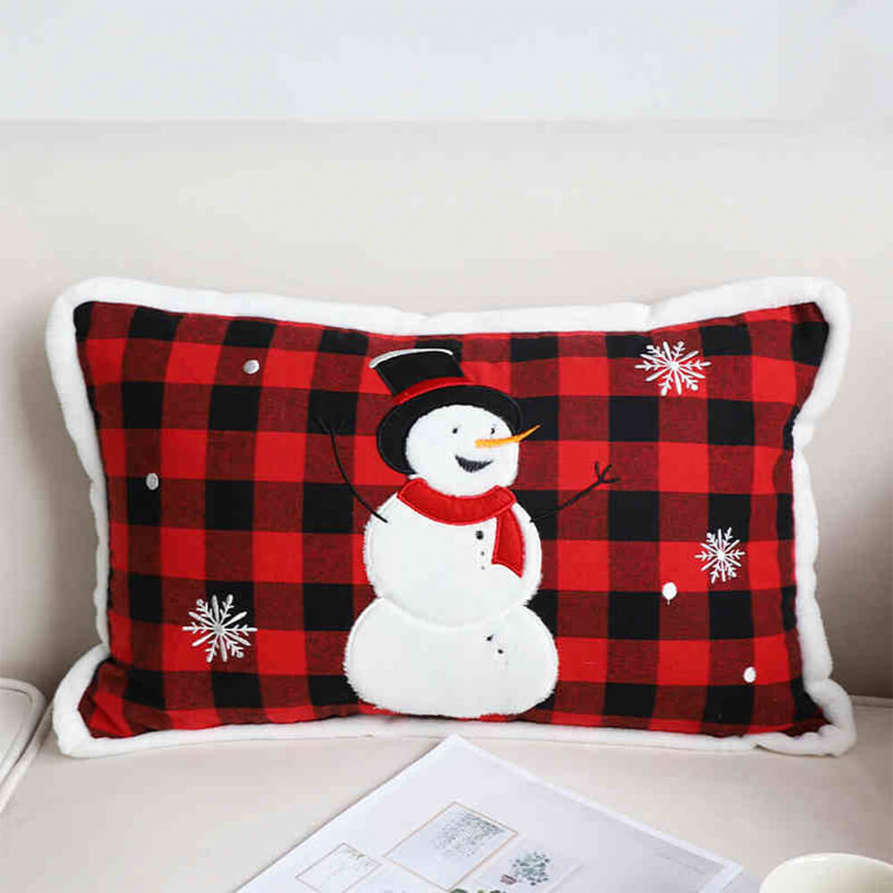 Dekoratives Lendenkissen für das Sofa „Merry Christmas Holiday“.