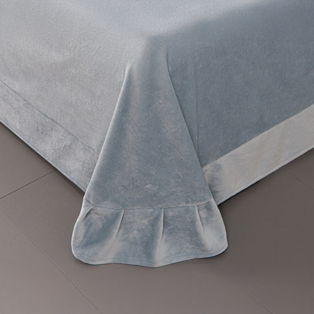 Juego de cama de camarera de terciopelo de terciopelo recortado floral estereoscópico suave y estereoscópico premium