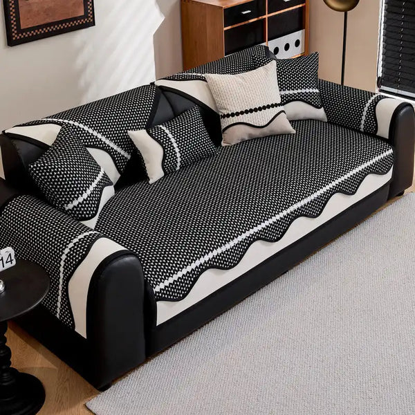 Stylish Chenille Furniture Protection Anti-Scratch Couch Cover