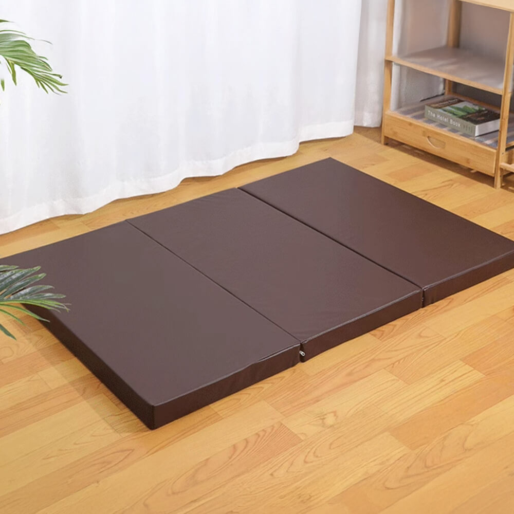 Alfombra de perros plegable ortopédico de cuero PU impermeable