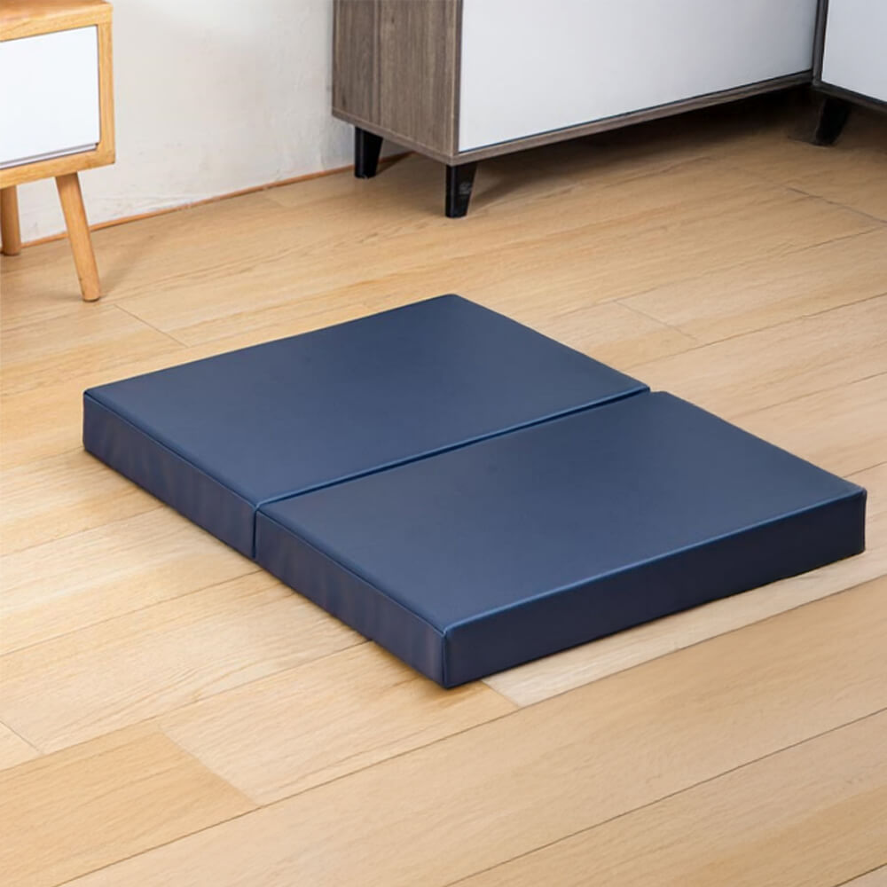 Alfombra de perros plegable ortopédico de cuero PU impermeable