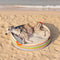 Handcrafted Stripe Calming Pet Bed - Timeless Nest