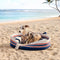 Handcrafted Stripe Calming Pet Bed - Timeless Nest